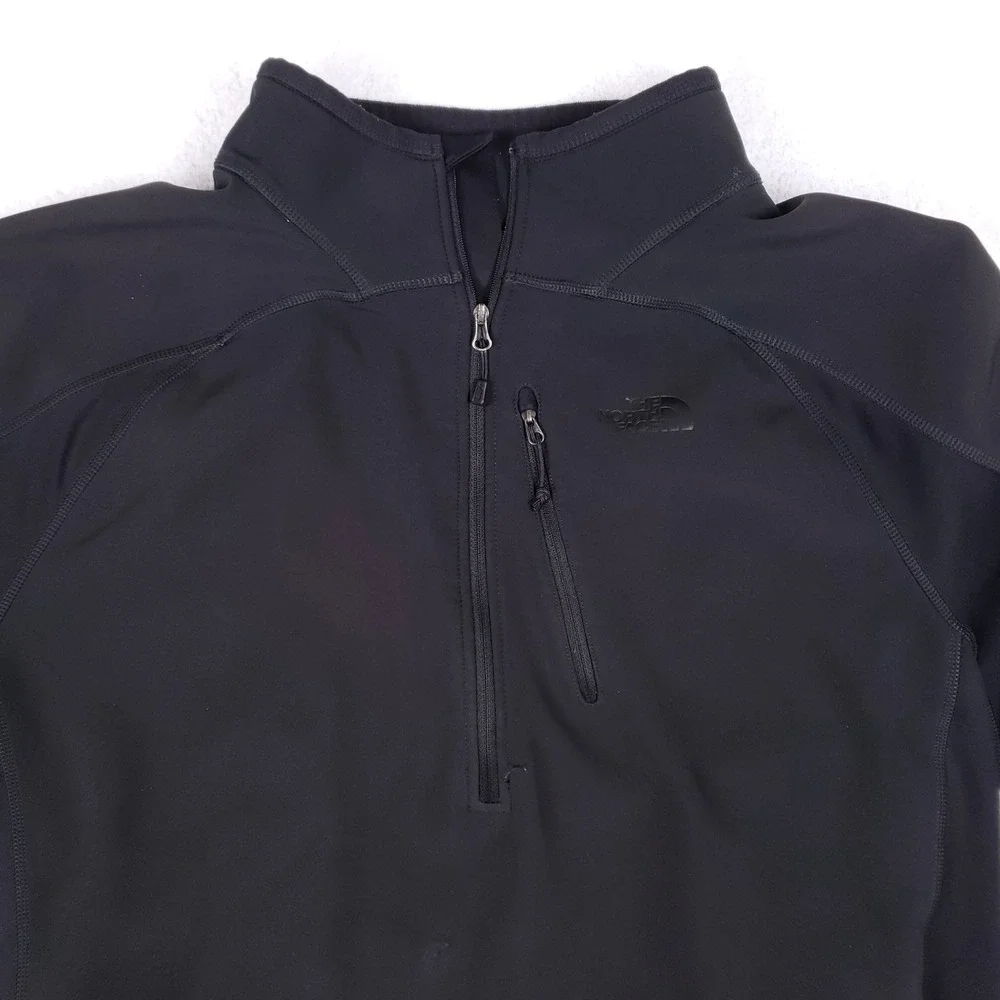 The North Face Pullover 1/4‎ Zip Mens XL Tech Fleece Black Gorpcore Hiking